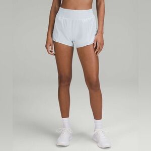 Lululemon Hotty Hot High Rise Short 2.5" Lined size 4/6 Powder Blue PWBE